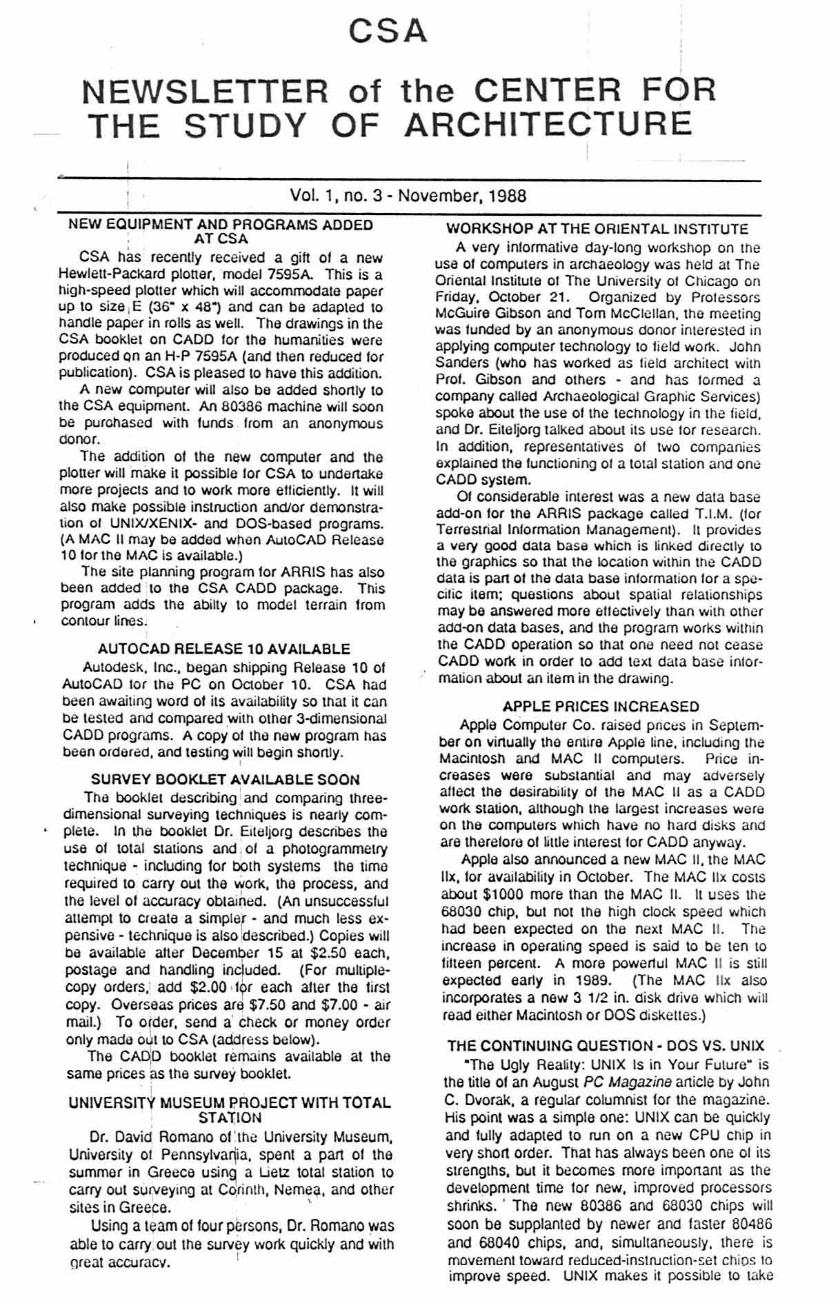 Scanned Image of Page 1, vol 1 no 3